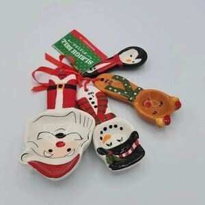 Christmas ceramic measuring spoons